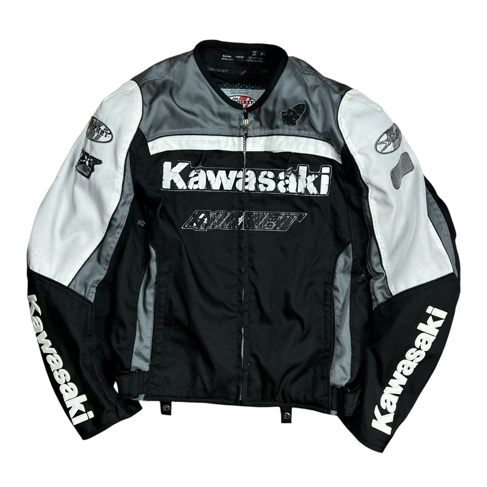 Vintage Y2K Kawasaki Joe Rocket Racing Motorcycle Jacket - M